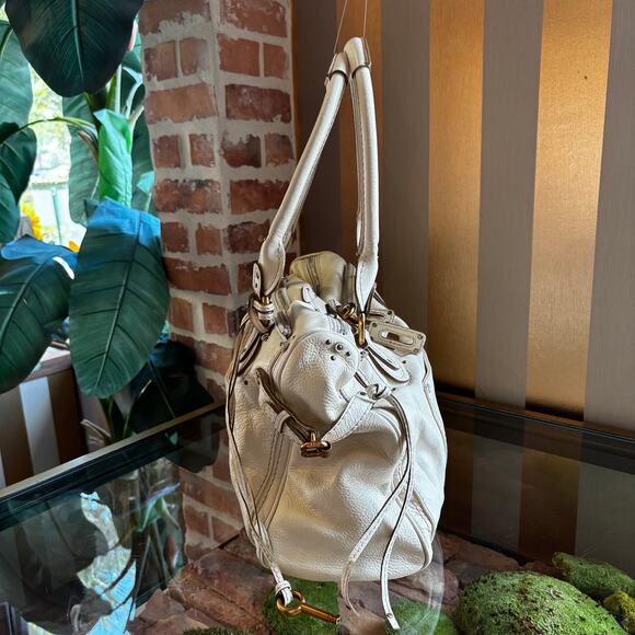 CHLOE Cream Leather Paddington Satchel - Picture 5 of 7